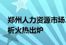 郑州人力资源市场2020年上半年职业供求分析火热出炉