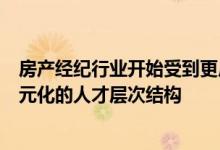 房产经纪行业开始受到更广泛的认可从业者因此展现出了多元化的人才层次结构