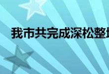 我市共完成深松整地作业面积147.07万亩