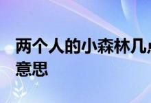 两个人的小森林几点更新？剧中217054是啥意思