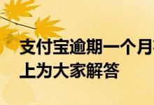 支付宝逾期一个月花呗会关闭最低还款吗 马上为大家解答