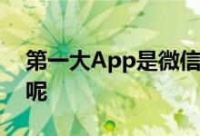 第一大App是微信那么第二大App是哪一个呢