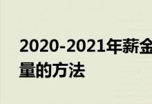 2020-2021年薪金预算调查揭示了一种可衡量的方法