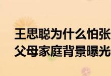 王思聪为什么怕张一山 谁家更有实力张一山父母家庭背景曝光