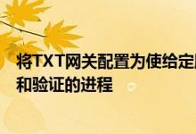 将TXT网关配置为使给定服务器能够运行一组经过密码签名和验证的进程