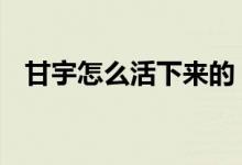 甘宇怎么活下来的 罗勇甘宇为什么是英雄