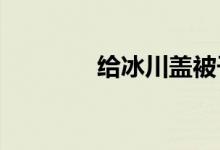 给冰川盖被子试验效果显著