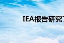 IEA报告研究了G20的能源转型