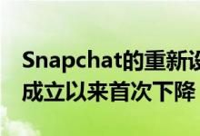 Snapchat的重新设计导致每日活跃用户群自成立以来首次下降