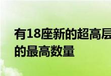 有18座新的超高层摩天大楼竣工这是一年来的最高数量