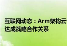 互联网动态：Arm架构云计算公司微算互联正式宣布与Arm达成战略合作关系