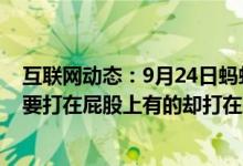 互联网动态：9月24日蚂蚁庄园小鸡宝宝问题为什么有的针要打在屁股上有的却打在胳膊上