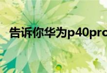 告诉你华为p40pro怎么设置返回键的方法