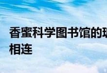 香蜜科学图书馆的玻璃人行道穿过树梢与公园相连