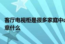 客厅电视柜是很多家庭中必备的家具 挑选客厅电视柜需要注意什么