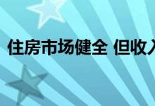 住房市场健全 但收入因成本降低而存在挑战