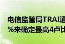 电信监管局TRAI通过将MNP服务费降低约1%来确定最高4卢比的费率