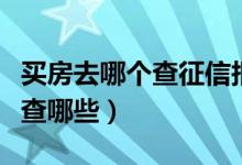 买房去哪个查征信报告（贷款买房查征信主要查哪些）