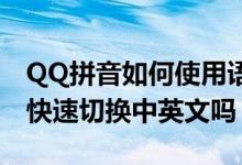 QQ拼音如何使用语言栏的定制 QQ拼音可以快速切换中英文吗