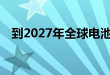 到2027年全球电池市场将达到161亿美元