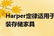 Harper定律适用于27英寸或更高的独立式服装存储家具