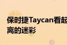 保时捷Taycan看起来是这样的 如果你数码剥离的迷彩