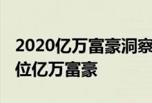 2020亿万富豪洞察报告显示全球目前有2189位亿万富豪