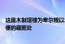 这座木制塔楼为卑尔根以北的一个小岛上的观鸟者提供了方便的藏匿处