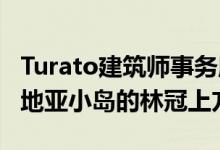 Turato建筑师事务所将Gumno房屋升至克罗地亚小岛的林冠上方