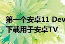 第一个安卓11 Developer Preview现在可以下载用于安卓TV