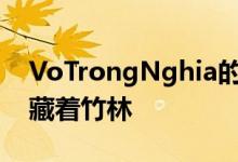 VoTrongNghia的SonLa餐厅在石亭后面隐藏着竹林