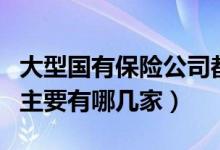 大型国有保险公司都有哪些（的国有保险公司主要有哪几家）