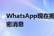 WhatsApp现在拥有20亿用户将坚持使用加密消息