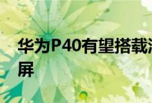 华为P40有望搭载河图Logo前置双打孔全面屏