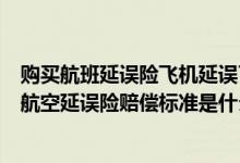 购买航班延误险飞机延误了怎么办（航空延误险真的保险吗航空延误险赔偿标准是什么）