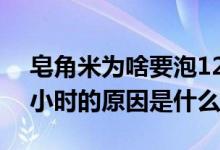 皂角米为啥要泡12个小时 (皂角米要泡12个小时的原因是什么)