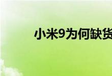 小米9为何缺货林斌终于说出内幕