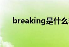 breaking是什么舞种 (breaking介绍)