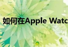 如何在Apple Watch上添加删除和管理音乐