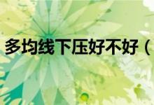 多均线下压好不好（多均线下压说明着什么）