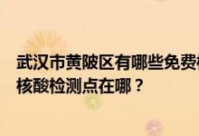 武汉市黄陂区有哪些免费核酸检测站点？武汉市黄陂区免费核酸检测点在哪？