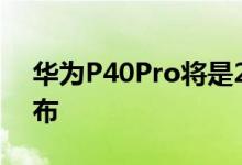 华为P40Pro将是2020年华为最大的一次发布