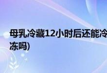 母乳冷藏12小时后还能冷冻吗(母乳冷藏12小时后能不能冷冻吗)