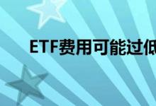 ETF费用可能过低吗投资者应该怎么做