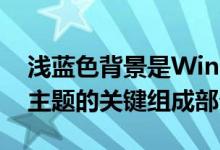 浅蓝色背景是WindowsMobile设备此原始主题的关键组成部分