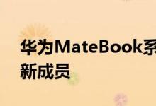 华为MateBook系列笔记本电脑家族今天有新成员