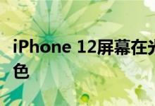 iPhone 12屏幕在光线强度低的地方会变成绿色