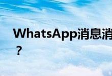 WhatsApp消息消失功能：它们如何工作的？