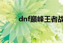 dnf巅峰王者战怎么设置代表角色