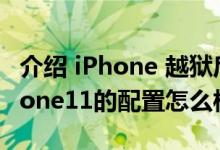 介绍 iPhone 越狱后可以保资料升级吗及 iPhone11的配置怎么样